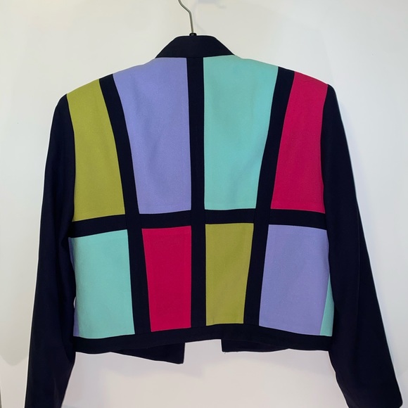 Colorful 80s Blazer | SANDRA OW-WING for N.R.1 - Picture 3 of 5